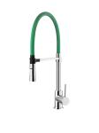 Chrome Green Single Hole Magnetic Pull Down Kitchen Faucet Kitchen Water Mixer