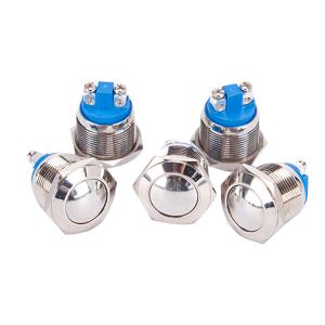 China Screw Reset 16mm 19mm Metal Push Button Switch For Kitchen Hood wholesale