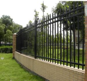China 2.1mx2.4m Residential Wrought Iron Fencing Panel Rot Proofing wholesale