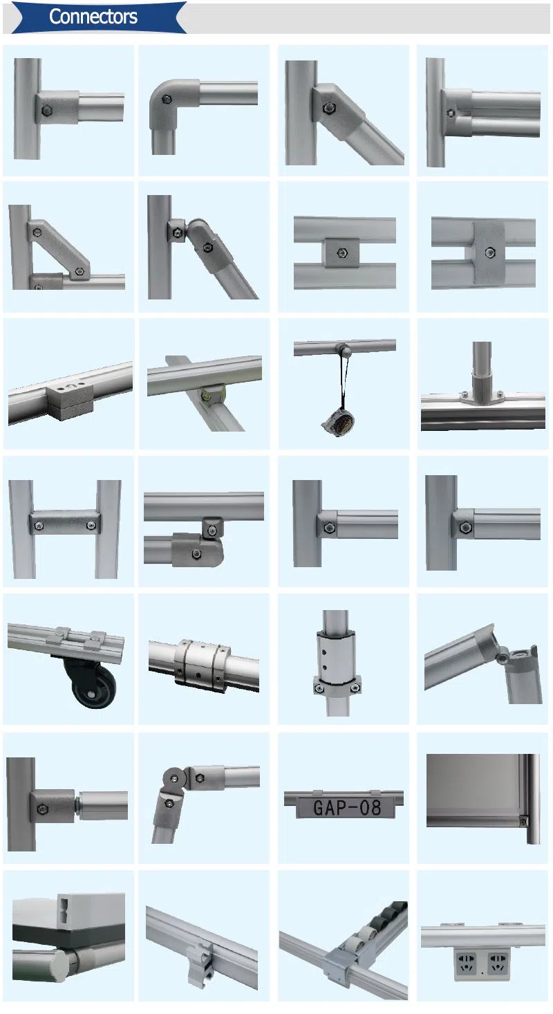 Industrial Use Table Aluminum Pipe Connector Flexible Elbow Connector