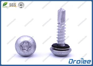 China Disgo Stainless 410 Torx Round Head Self Drilling Tek Screws w/ Bonded Sealing Washer wholesale