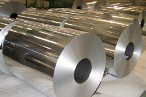 China 120mm - 1000mm Width Aluminium Foil Raw Material , Silver Industrial Size Aluminum Foil wholesale