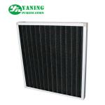 Eradicate Odor Synthetic Fiber Filter , Mini - Pleat Activated Carbon Filters