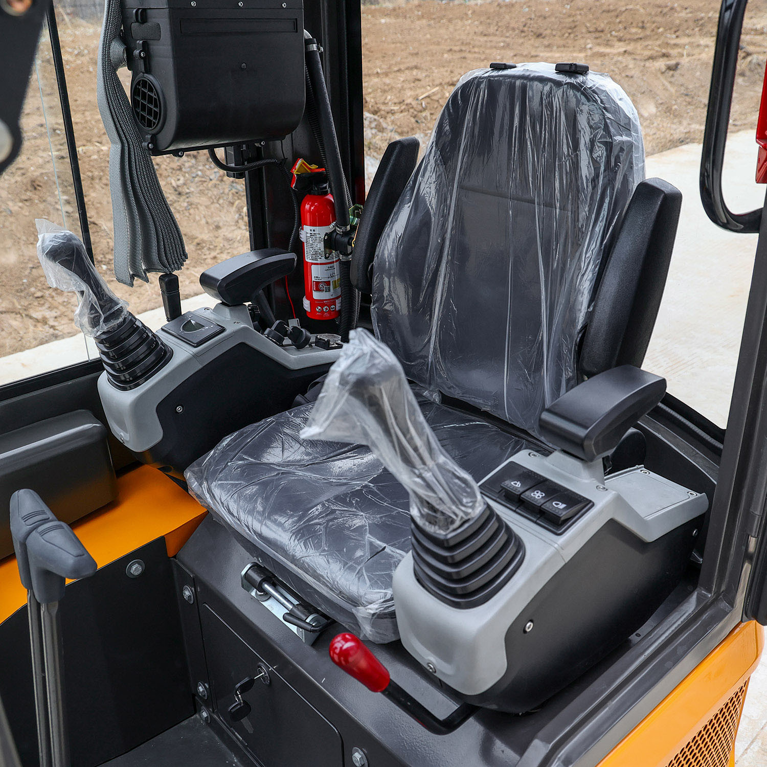 Zero - Tail Swing 1.8 T Excavator Compact Mini Excavator Free Swing Boom