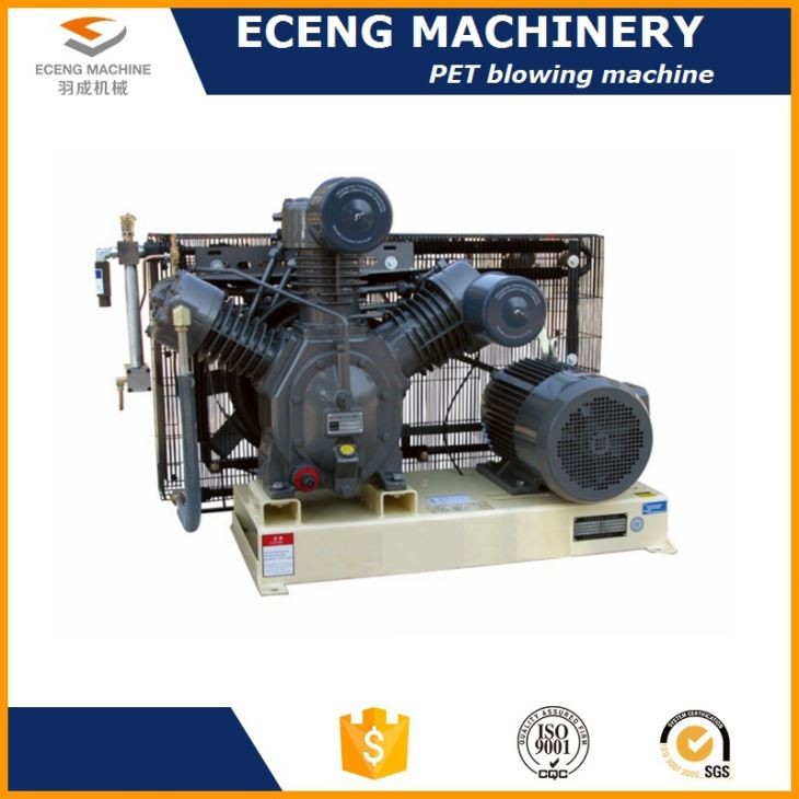 Cast Iron Structure Small Portable Air Compressor With Belt Transmission