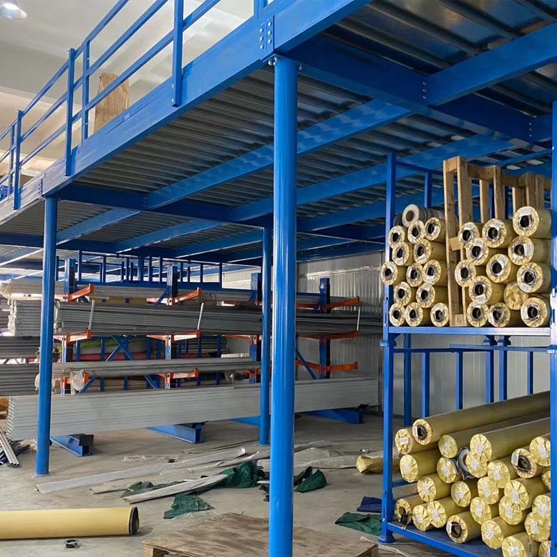 Customized Heavy Duty Steel Attic Steel Platform With Multi Lever Layer Warehouse Storage Racks