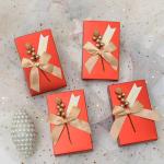 European Chocolate Packaging Paper Box 8.66*8.66*2.56In Waterproof Candy Favor
