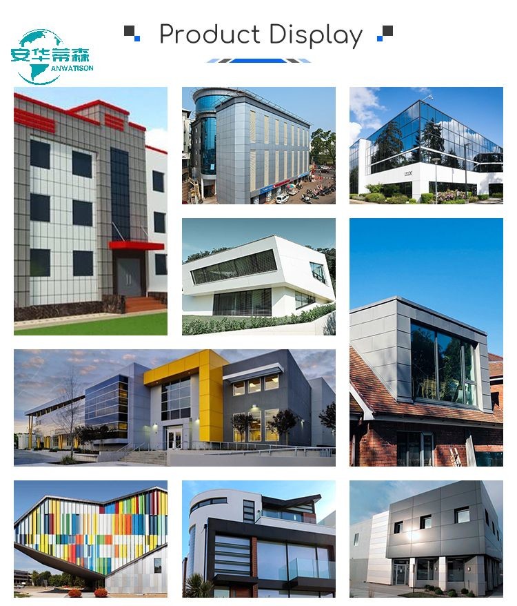Wooden Grain Aluminium Composite Cladding Wall Cladding Aluminium Plastic Composite Panel 6mm