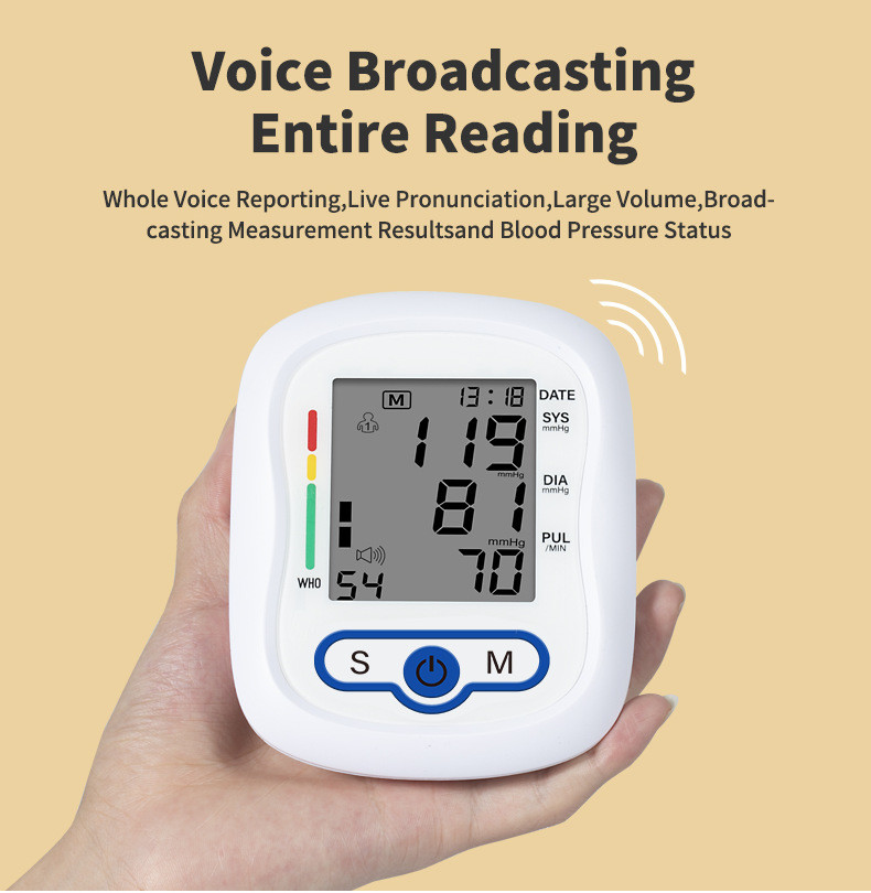 Digital Large Screen Daily Checks Home Hospital Blood Pressure Monitor With 2X99 Sets