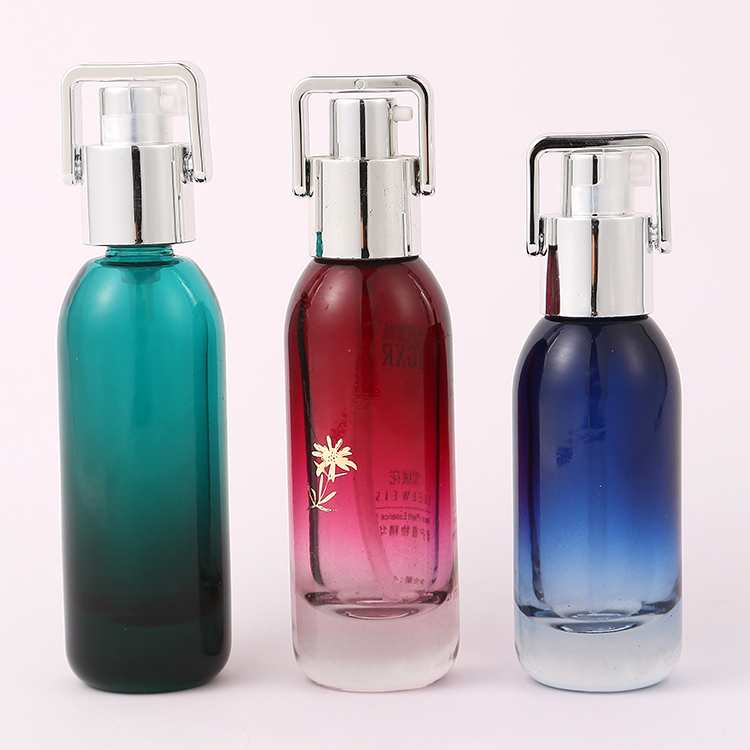 Screen Printing Mini Refillable Perfume Glass Bottle with Plug Metal Gold Silver Stock 10ml 5ml Pocket Small Travel Size