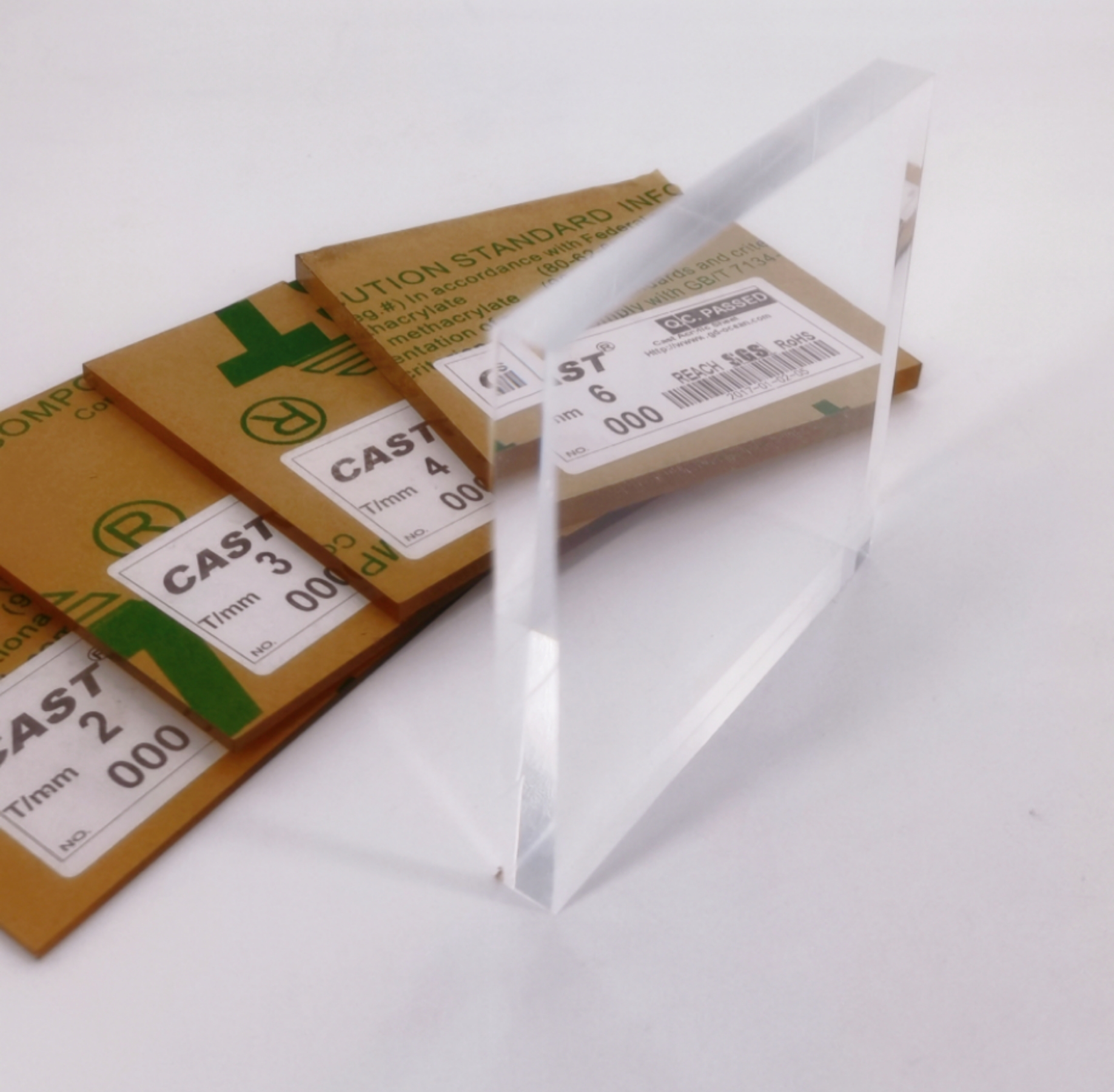 Polystyrene Led Light Diffusing Acrylic Sheet 2mm-150mm Clear Acrylic Plates
