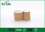 Insulated Little Hot Drinks Brown Kraft Paper Cups Customized Personalized