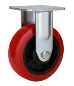 China Heavy Duty Red PU Caster Wheel wholesale