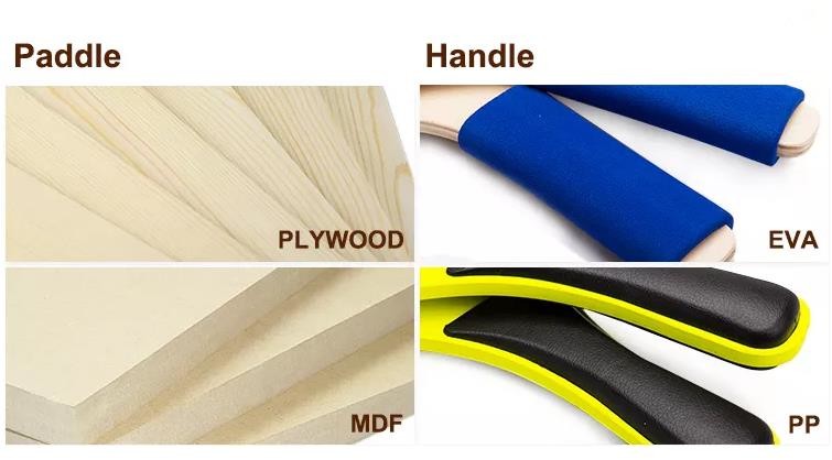 Multilayer Board Wood Beach Racket Sport Plywood Wood Pickleball Paddles