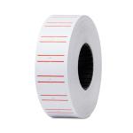 Red Line Price Tag Sticker Roll White Price Gun Paper Roll