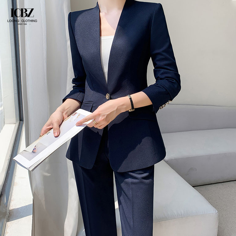 Ladies Office Wear 2023 Elegant Single Breasted Work Dress for Professional Women