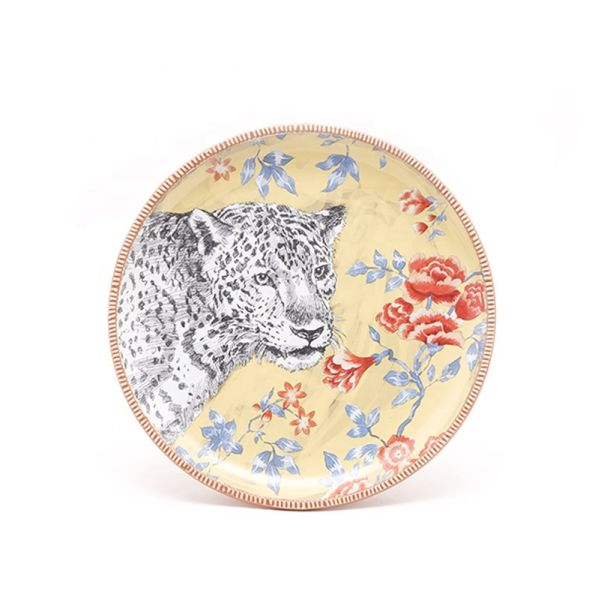 New design animal pattern Spring Summer series ceramic dinner set tableware with flower pattern