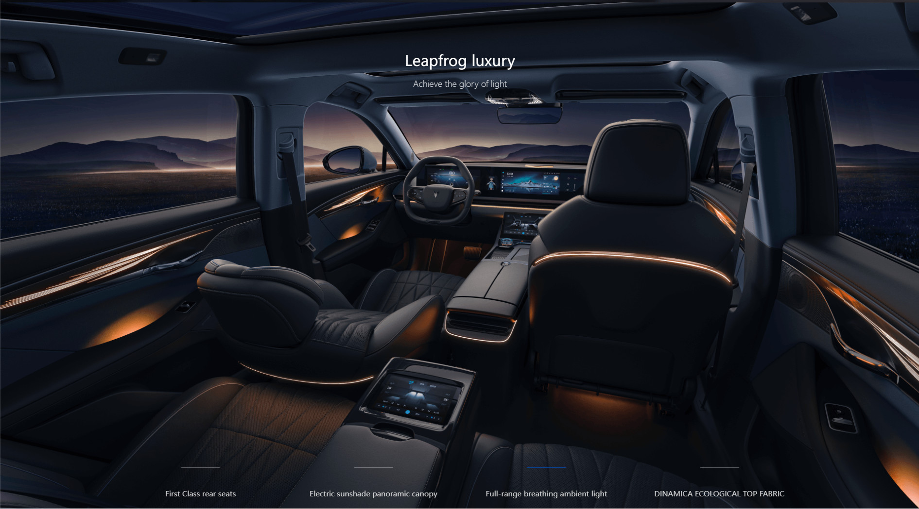 Voyah Chasing PHEV Sedan Chinese Electric Sedan 1.5T Engine Cruising Range 1227KM