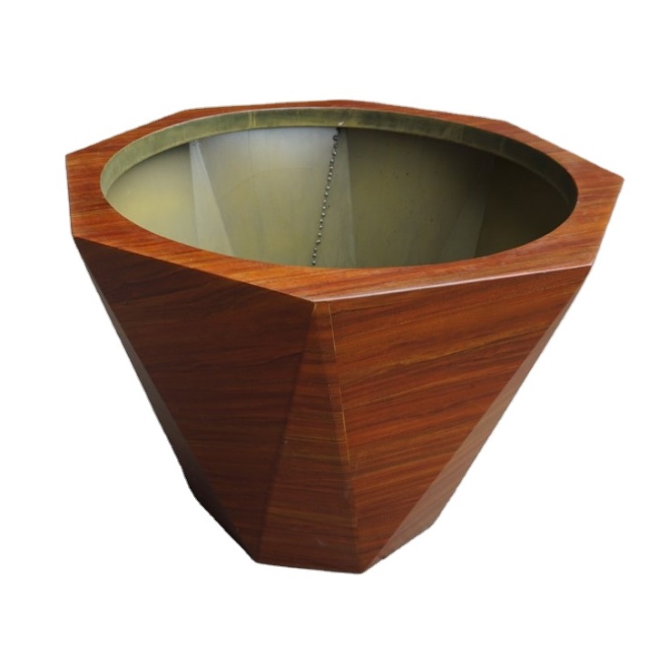 Large customized metal square tree planter modern outdoor heavy duty tree planter