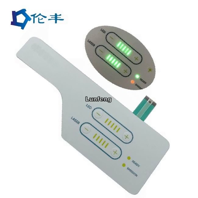 LFG Backlight Embossing Membrane Switch Pad 3M468 Adhesive