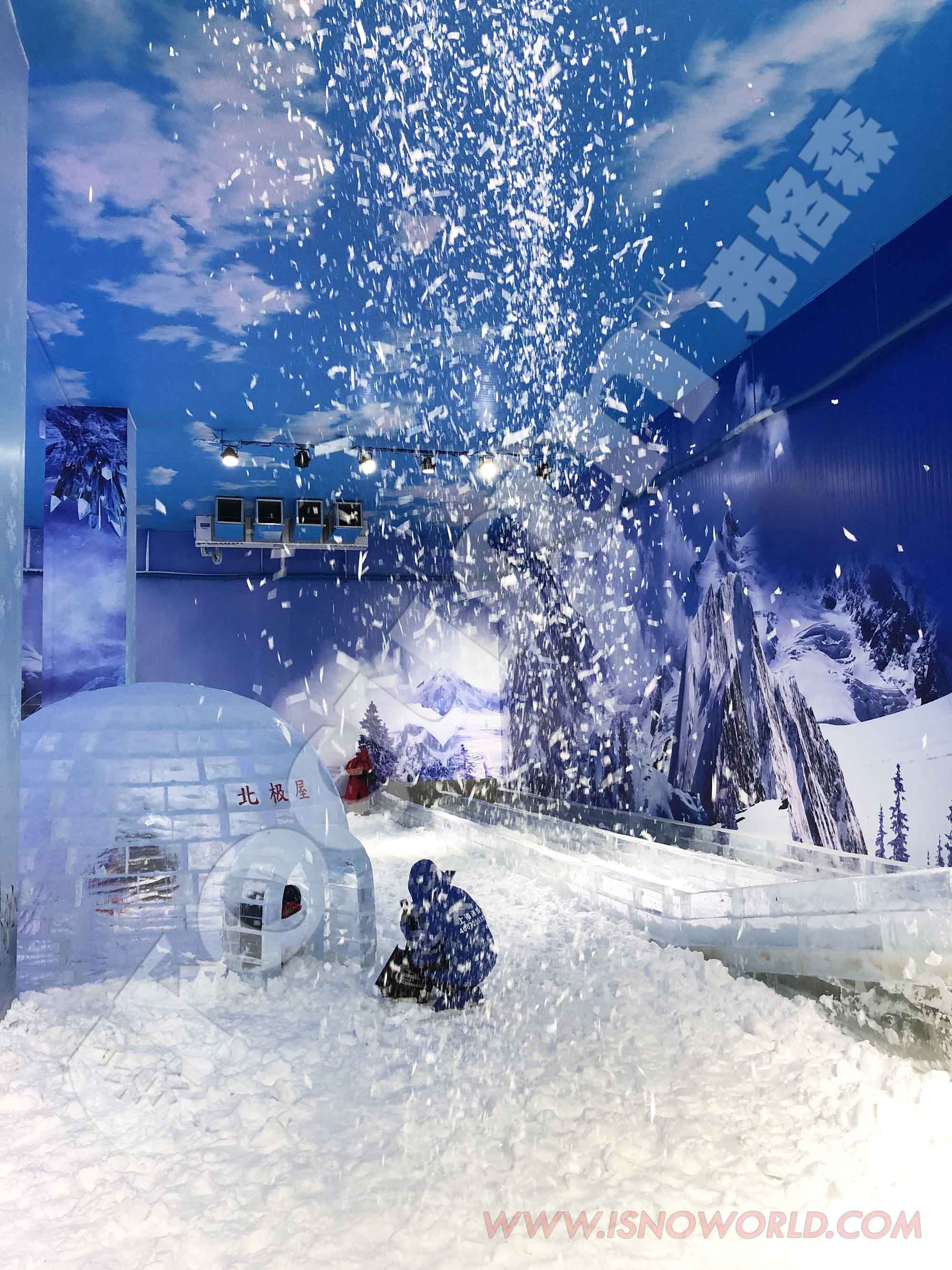 1500kg/24hours White Christmas Snow Making Machine Indoor for Core Components PLC