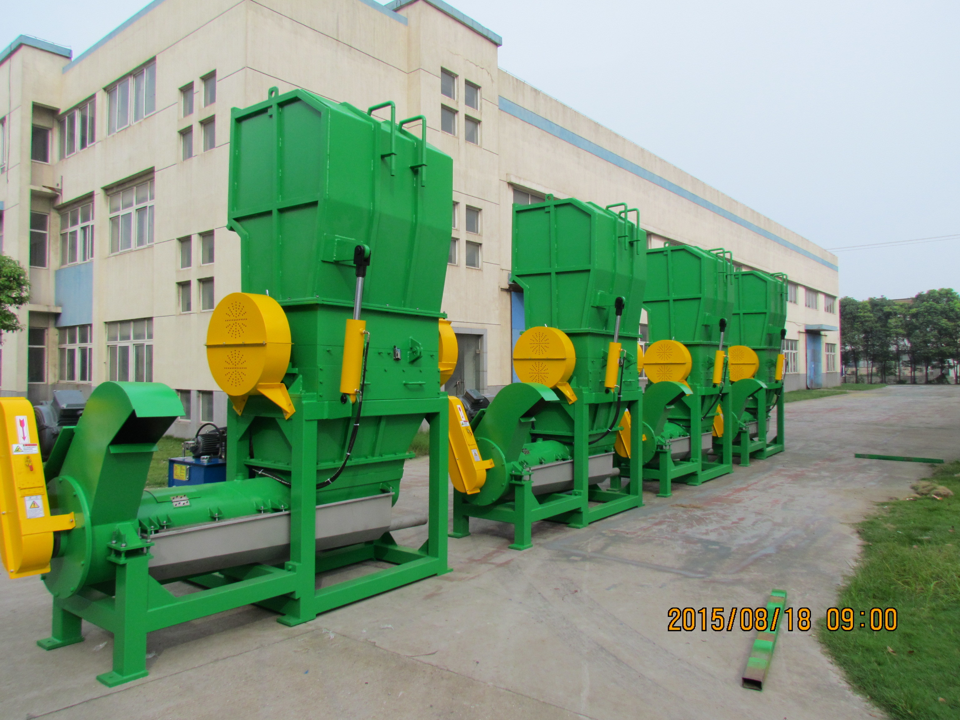 Dia 550mm 55kw Waste Plastic Crushing Machine For Shopping Bag