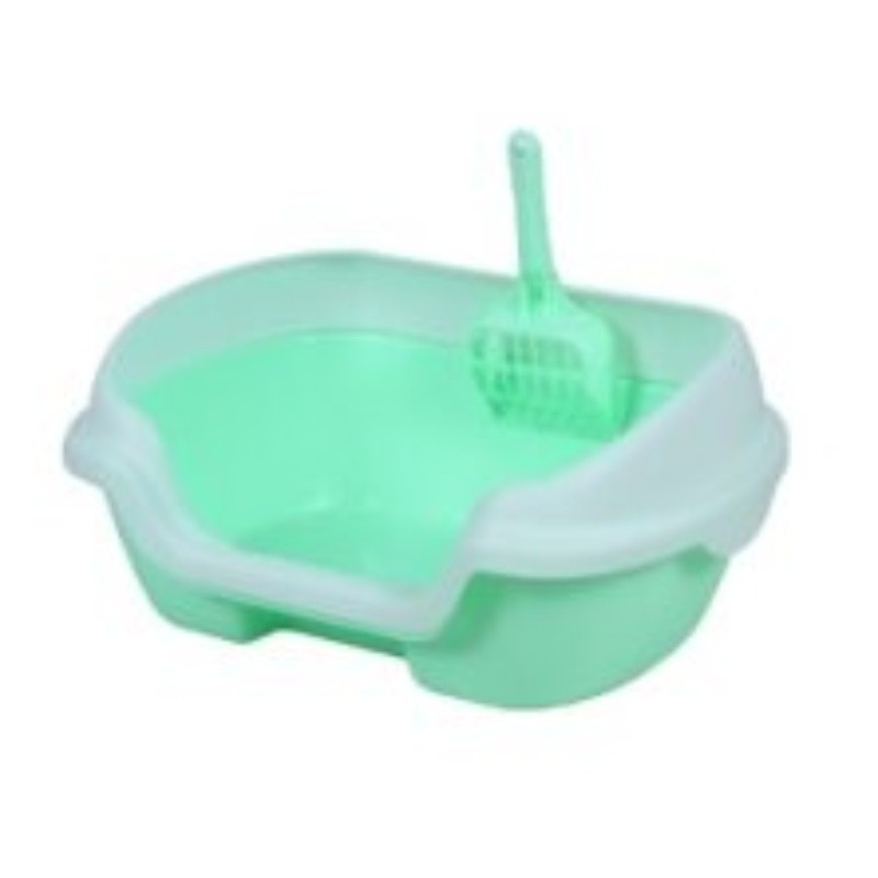 Multicolor PET Open Cat Litter Tray Large Opening Litter Tray