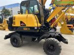 Hyundai 60W-7 Used Wheel Excavator 6 Ton Mini Agricural Excavator Hyundai 60W-7