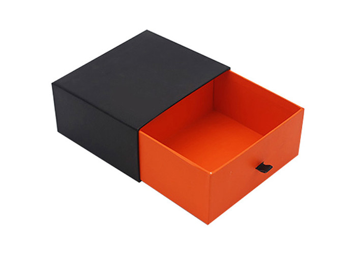 Popular Custom Drawer Paper Box , Cosmetic Paper Box Hot Stamping Printed