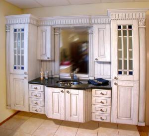 China Europe Oak solid wood vanity,Single basin bathroom cabinet,Floor mounted bathroom cabinet, wholesale