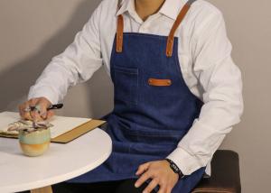 China Household Fabric Adult 60 X 80cm Denim Cooking Apron wholesale