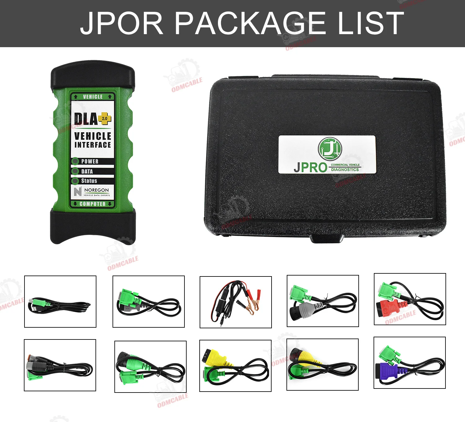 DLA+2.0 Vehicle Interface Diesel New 2024 Software Heavy Duty Truck Scanner Fleet Diagnostic Tool And CF19