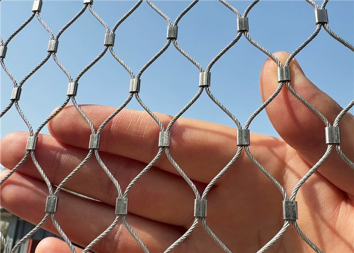 Flexible & Durable Stainless Steel Cable Mesh Fence For Railing Infill Net