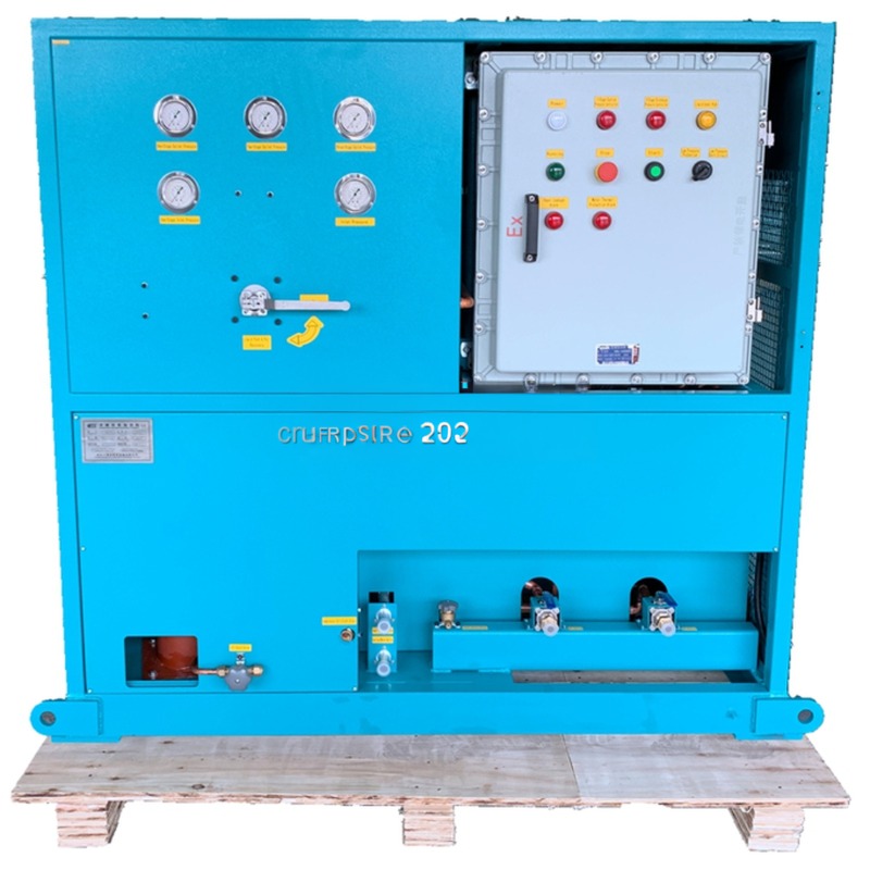 R22 R134a refrigerant residual gas recovery unit ac gas charging recharge 25HP ISO tank recovery machine