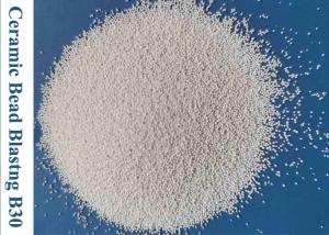China Ceramic Blasting Beads Microblast Media / Deburring Bead Blasting Material wholesale