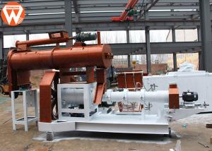 China Grass Carp Floating Fish Feed Pellet Machine , Wet Steam Fish Feed Manufacturing Plant wholesale