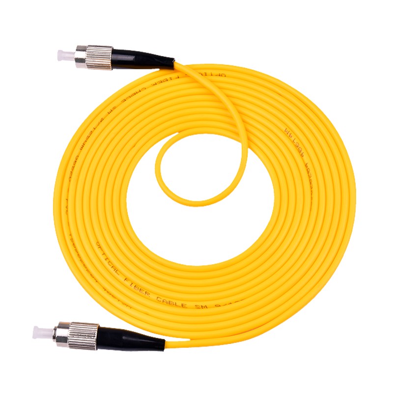 Yellow 3 Meter Upc Fc Sc Patch Cord , Fiber Optic Drop Cable Fc-Fc Custom Lengths