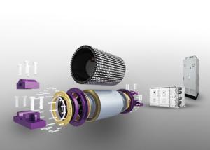 China Small PMSM Motor Drive System Permanent Magnet Pulley Drive System wholesale