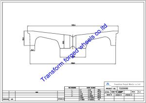 China TC220003 22 inch forged center disk blanks wholesale