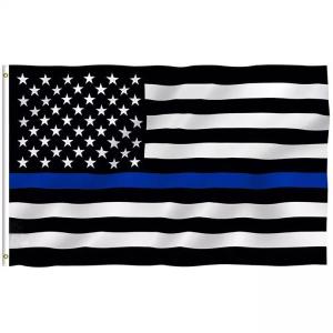 China Thin Blue Line customized screen printed high quality wholesale