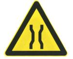 Narrow road sign