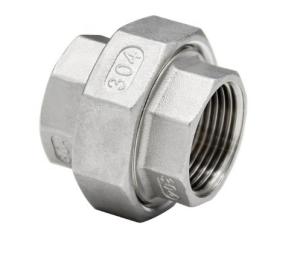 China Casting 304 Stainless Steel Pipe Union Joint Female Threaded Nipple wholesale