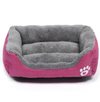Polyester Pet Crate Bed Sofa Solid Plush Dog Bed