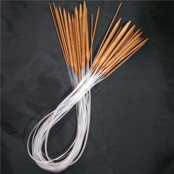 Bamboo Knitting Needles DIY Sweater Weave Knitting Tools Sewing Accessory Bamboo Carbonized Bamboo Needles For Knitting Works