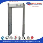 weatherproof 33 zones walk through metal detector for government, oil company,