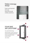 Thermal Insulation Tempered Glass Casement Window Aluminum Casement Doors