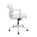 Modern Executive Leather Office Chair Soft Pad Aluminum Frame / Swivel Leather
