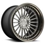 Matte Black polish face 3PC aluminium forged wheels 5x120 offset rim forged car