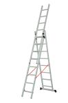 Customized 6063 Aluminum Extension Ladder 3x8 Total Length 489cm