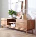 Nordic European Design Simple TV Stand Modern Oak Wood TV Cabinet